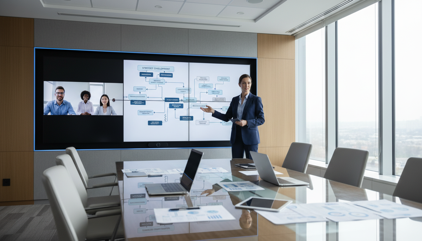 digital business meeting