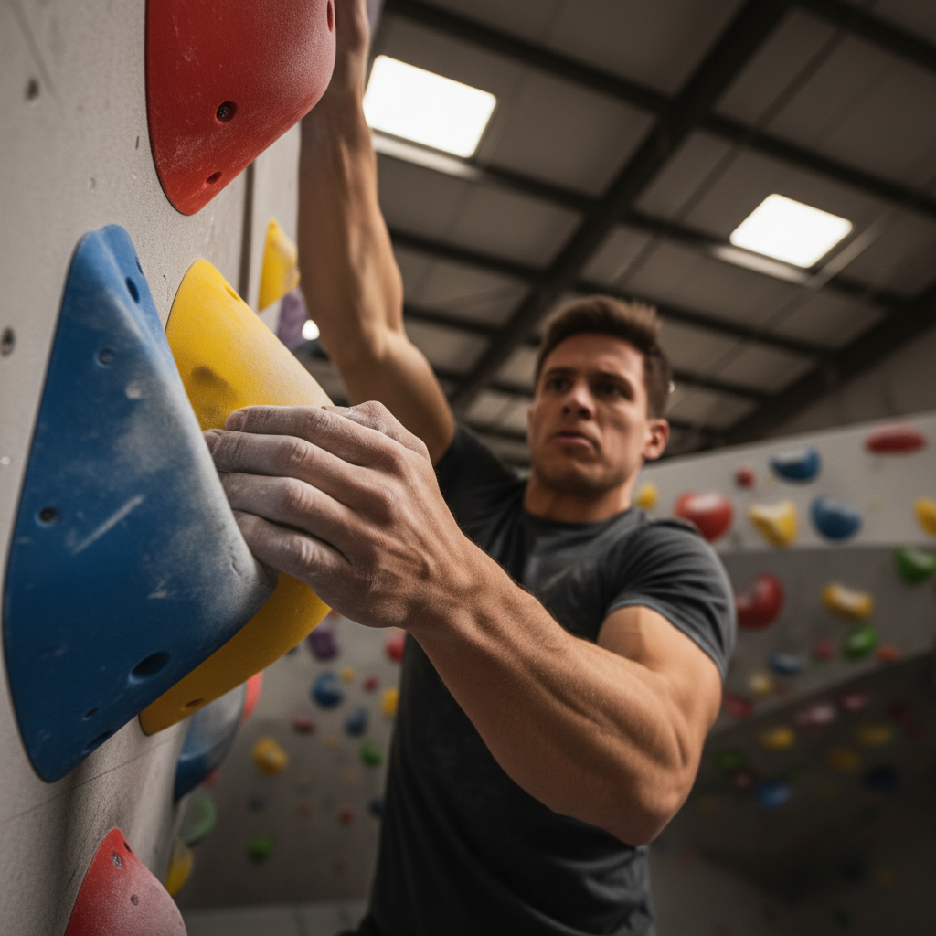 indoor rock climbing