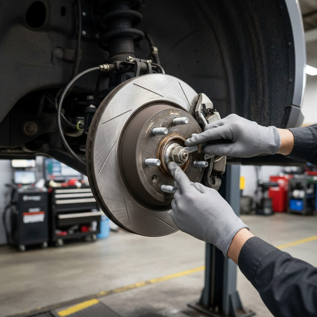 brake rotors closeup