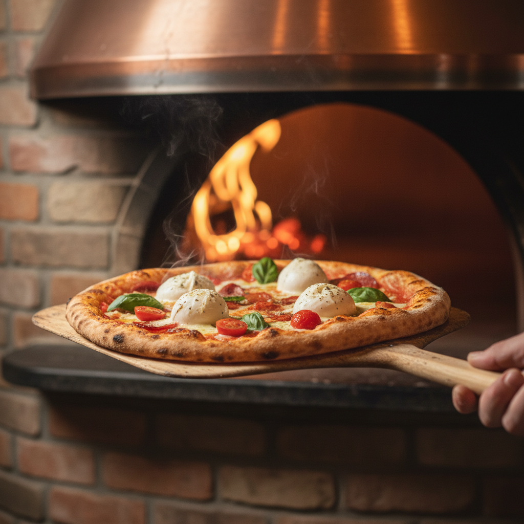 making pizza