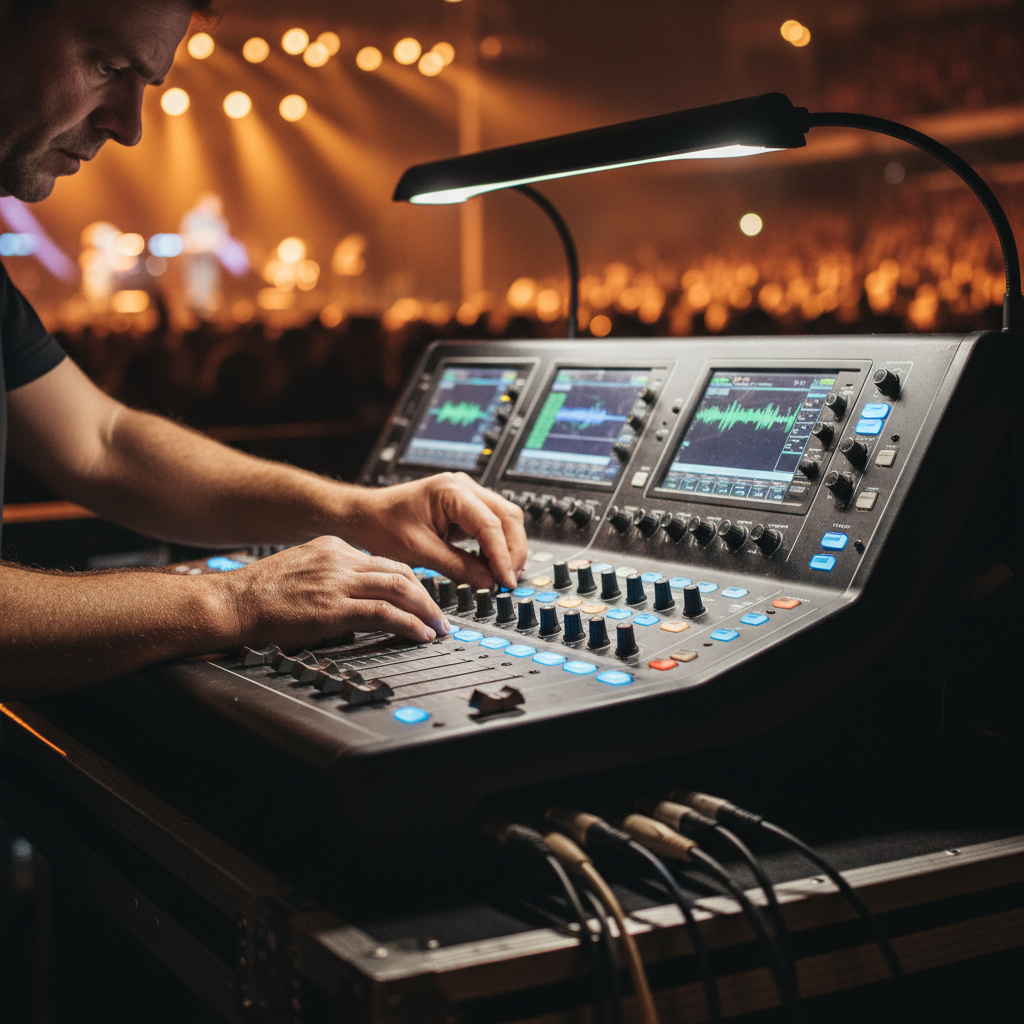 audio mixing board