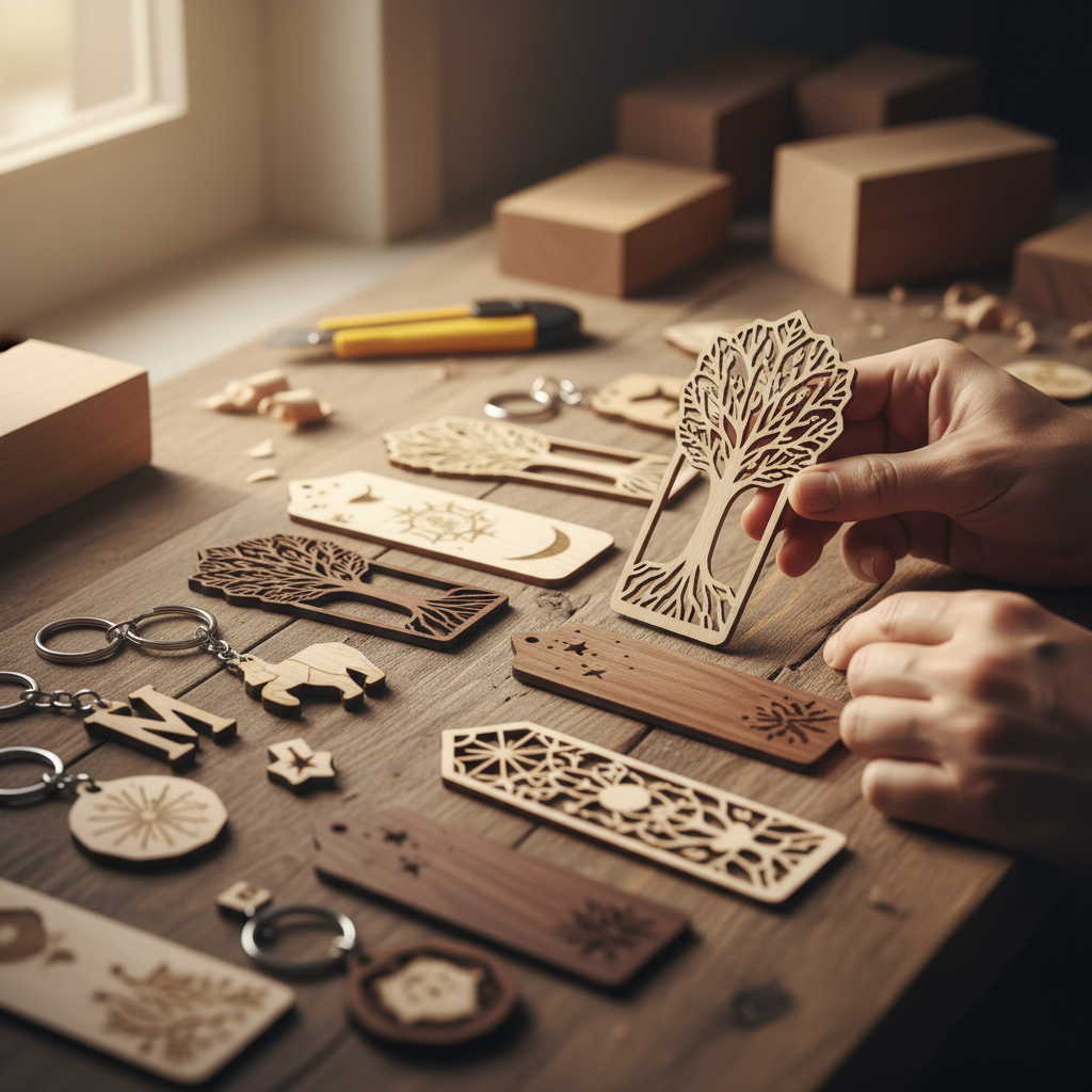 wooden ornaments