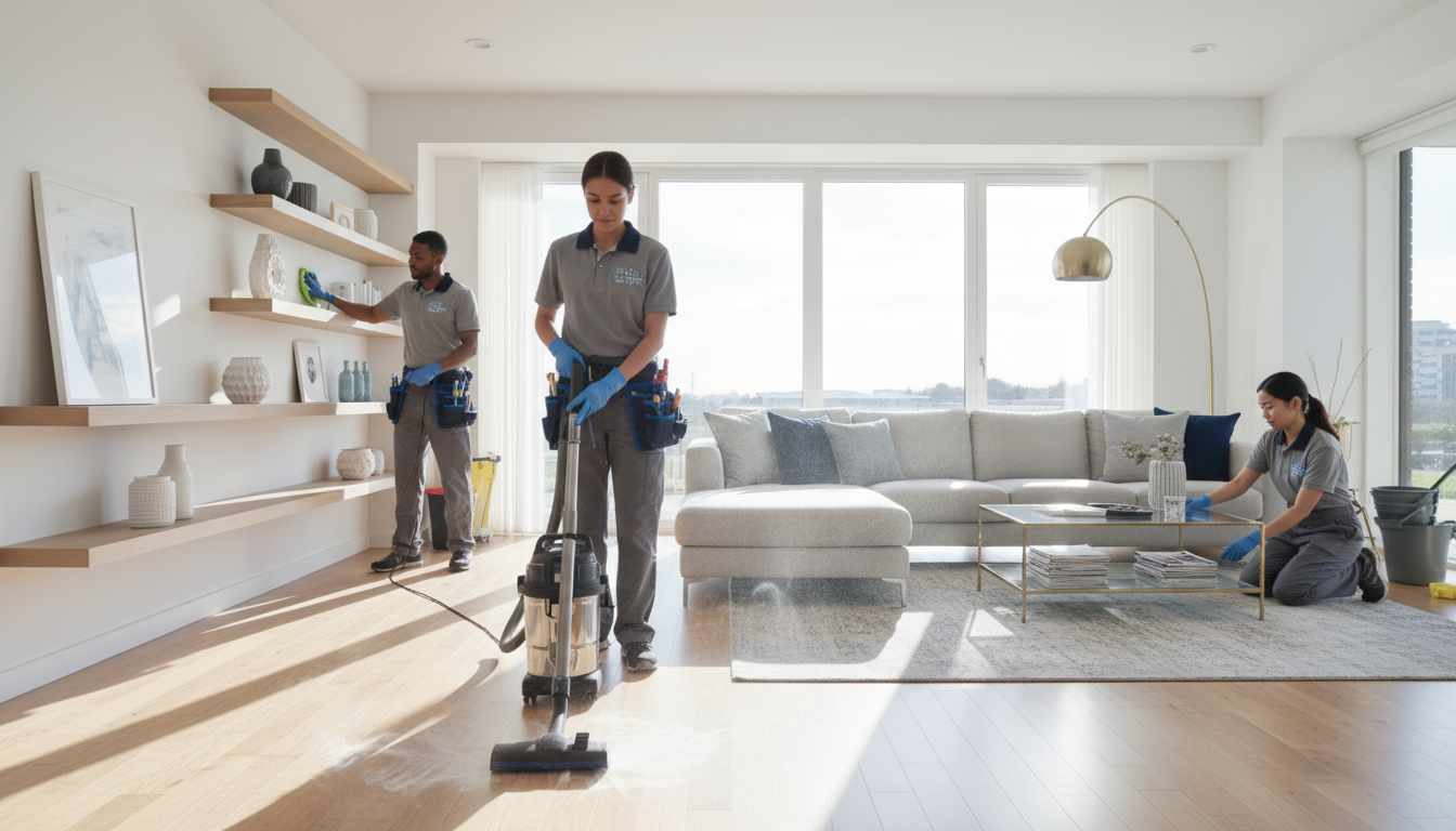 cleaning service team