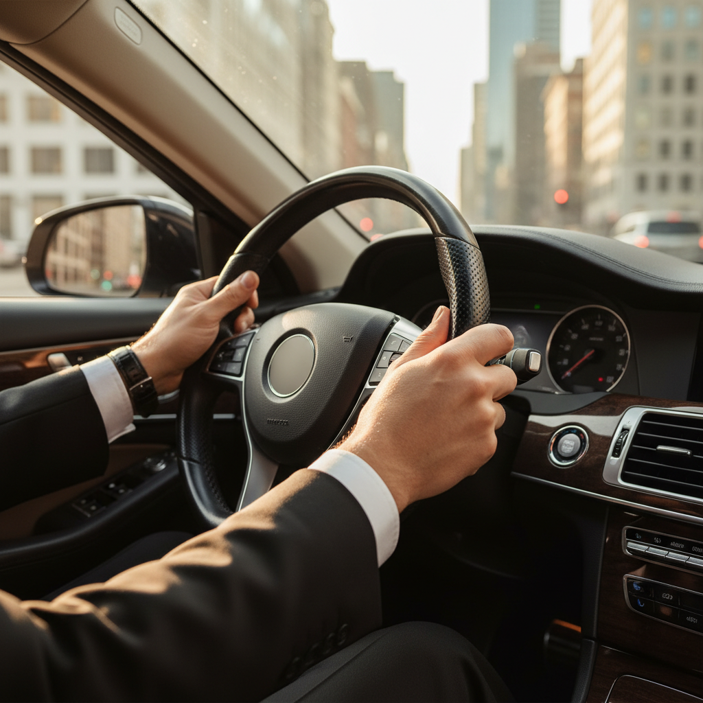 chauffeur driving