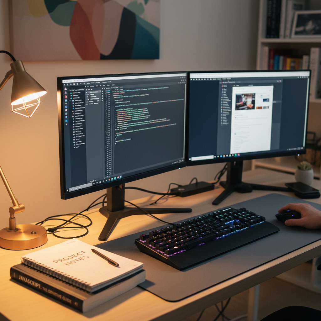 desk setup