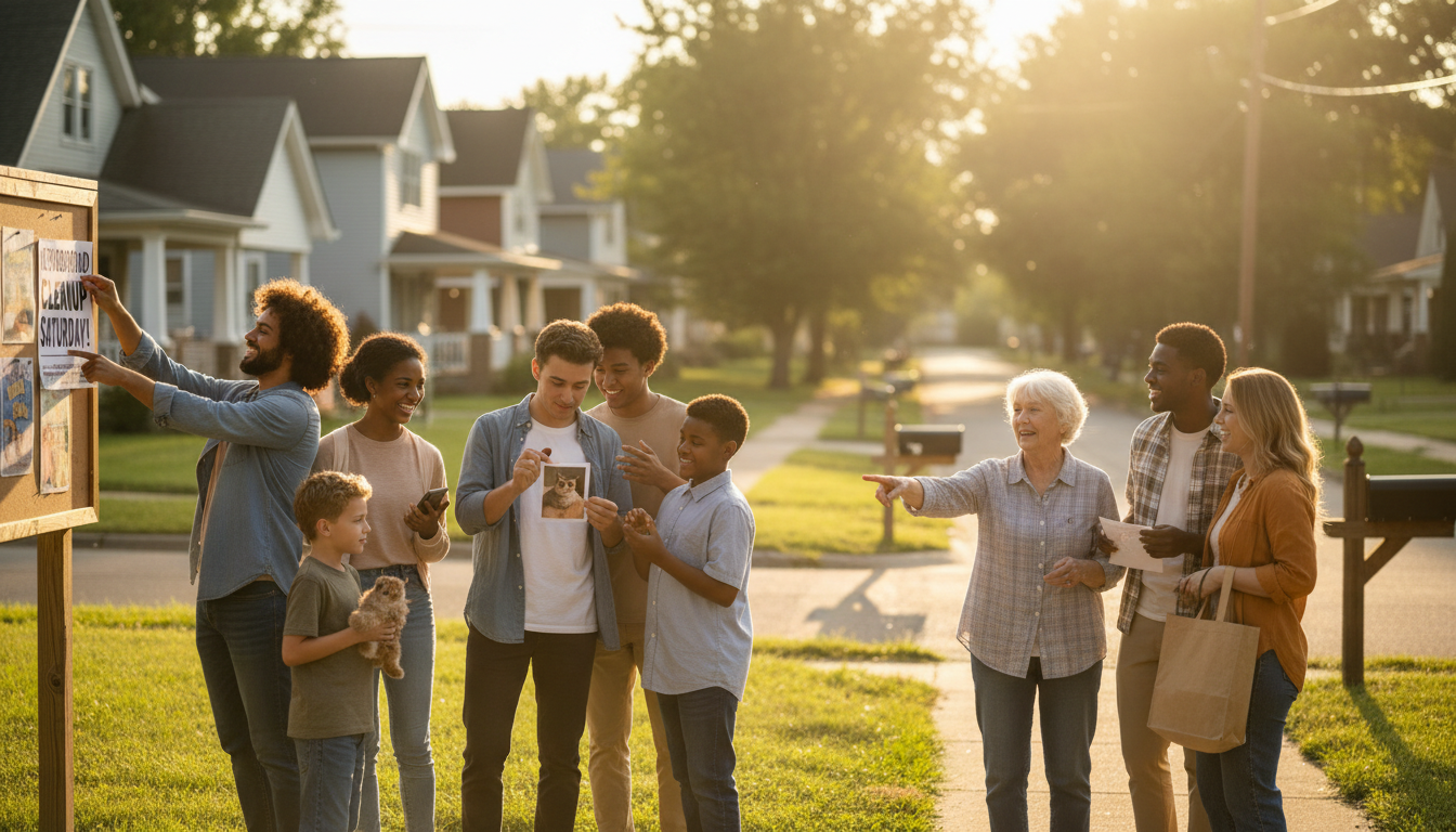 neighborhood summer gathering
