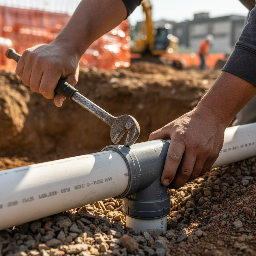gravel and pipe