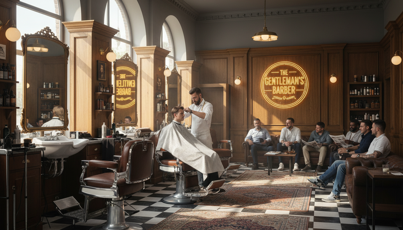 barber shop morning