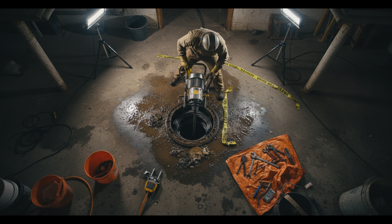 Hydro-jetting provides a deeper clean than traditional snaking methods. A specialized hydro-jetting tool used for clearing stubborn clogs and tree roots in main sewer lines.