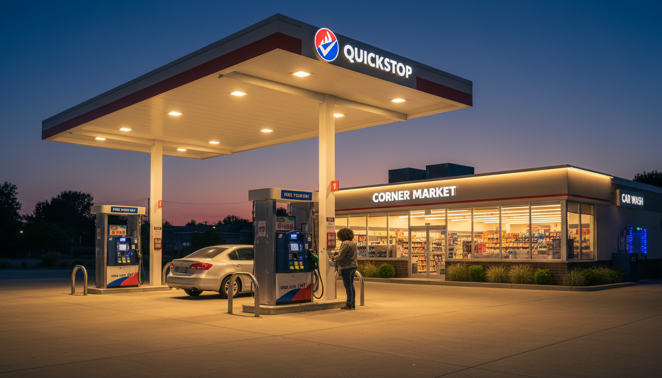 gas station