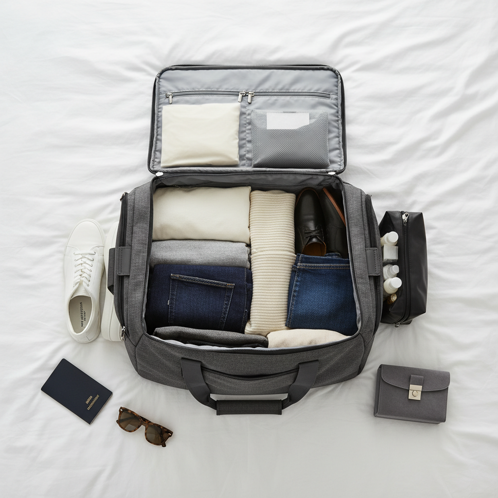 packing suitcase