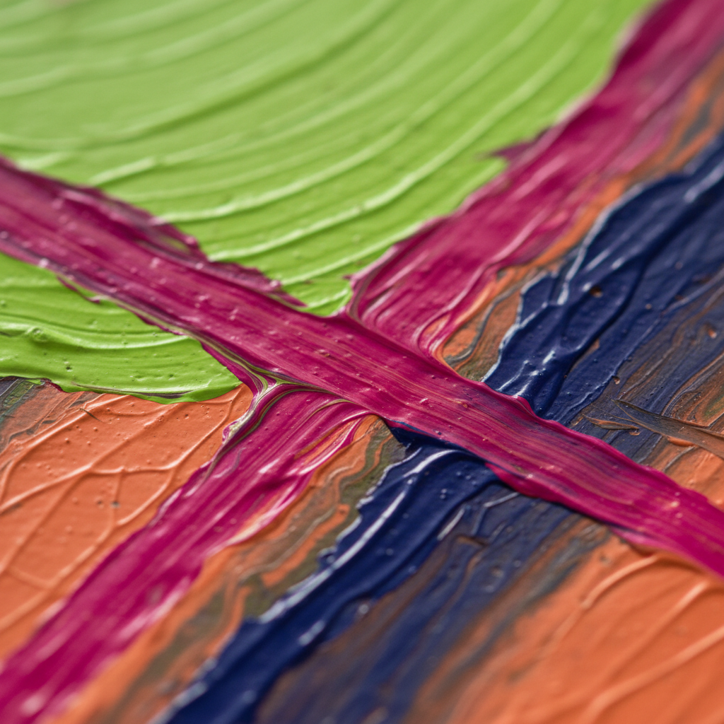 blue abstract painting