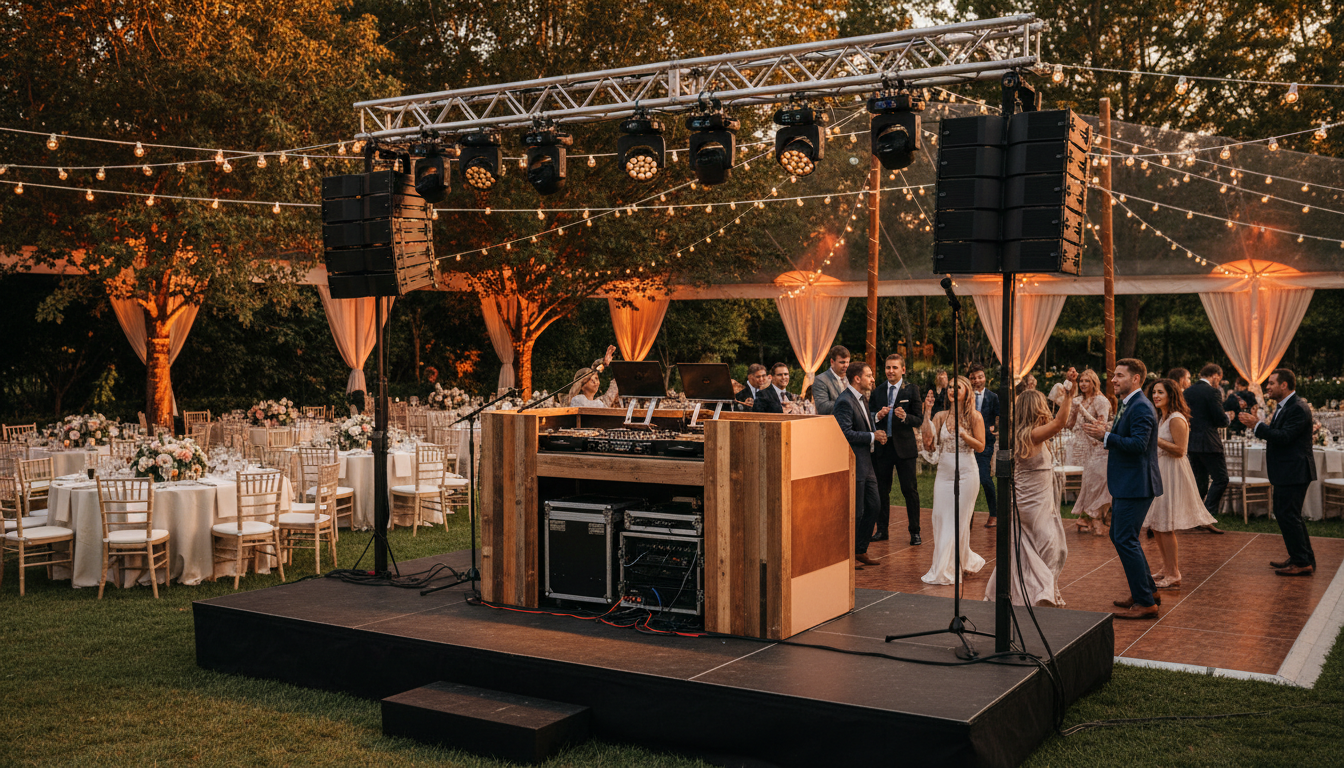 wedding audio setup