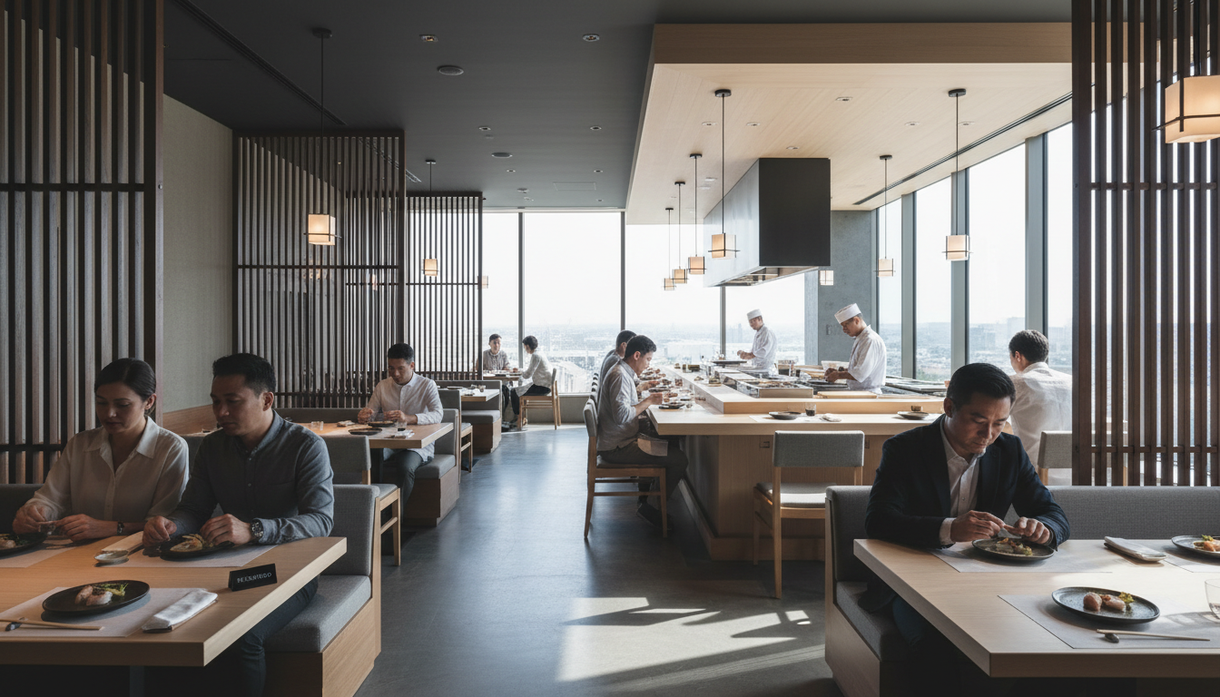 trendy sushi restaurant