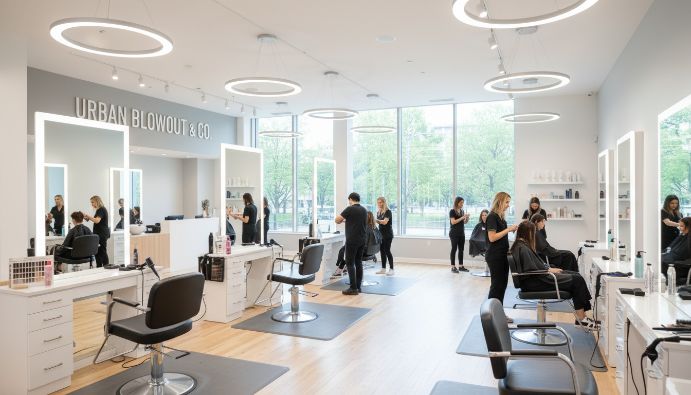 modern hair salon