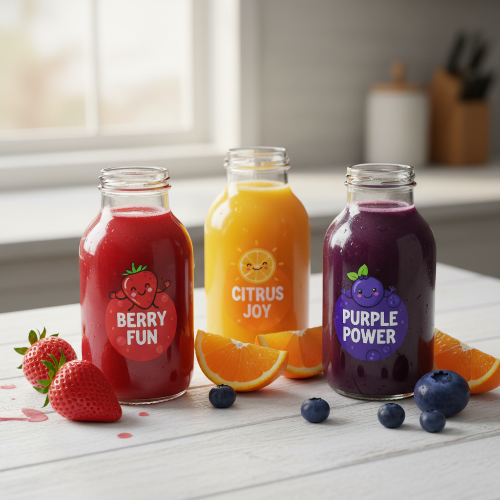 colorful beverage packaging