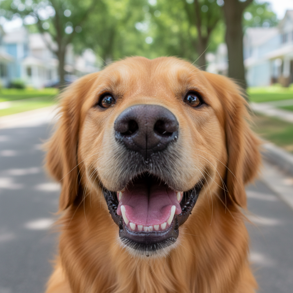 happy dog