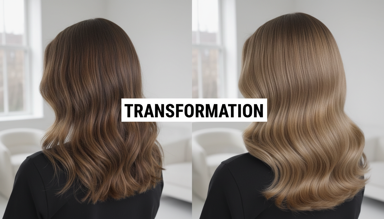 before and after hair