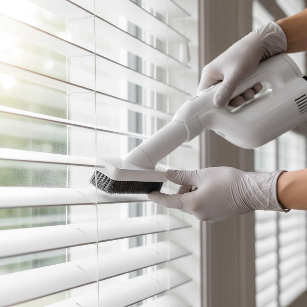cleaning blinds