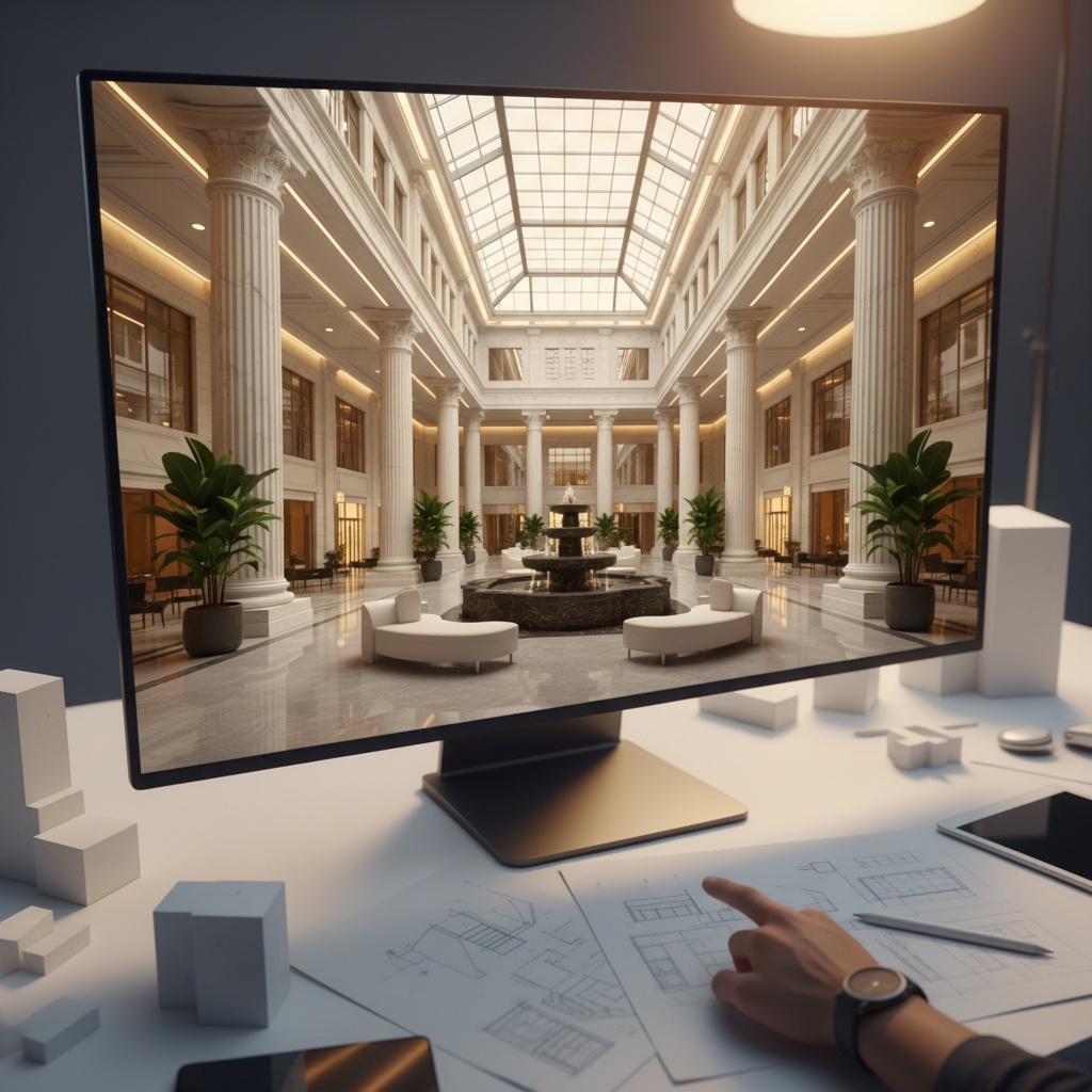 3d rendering interior