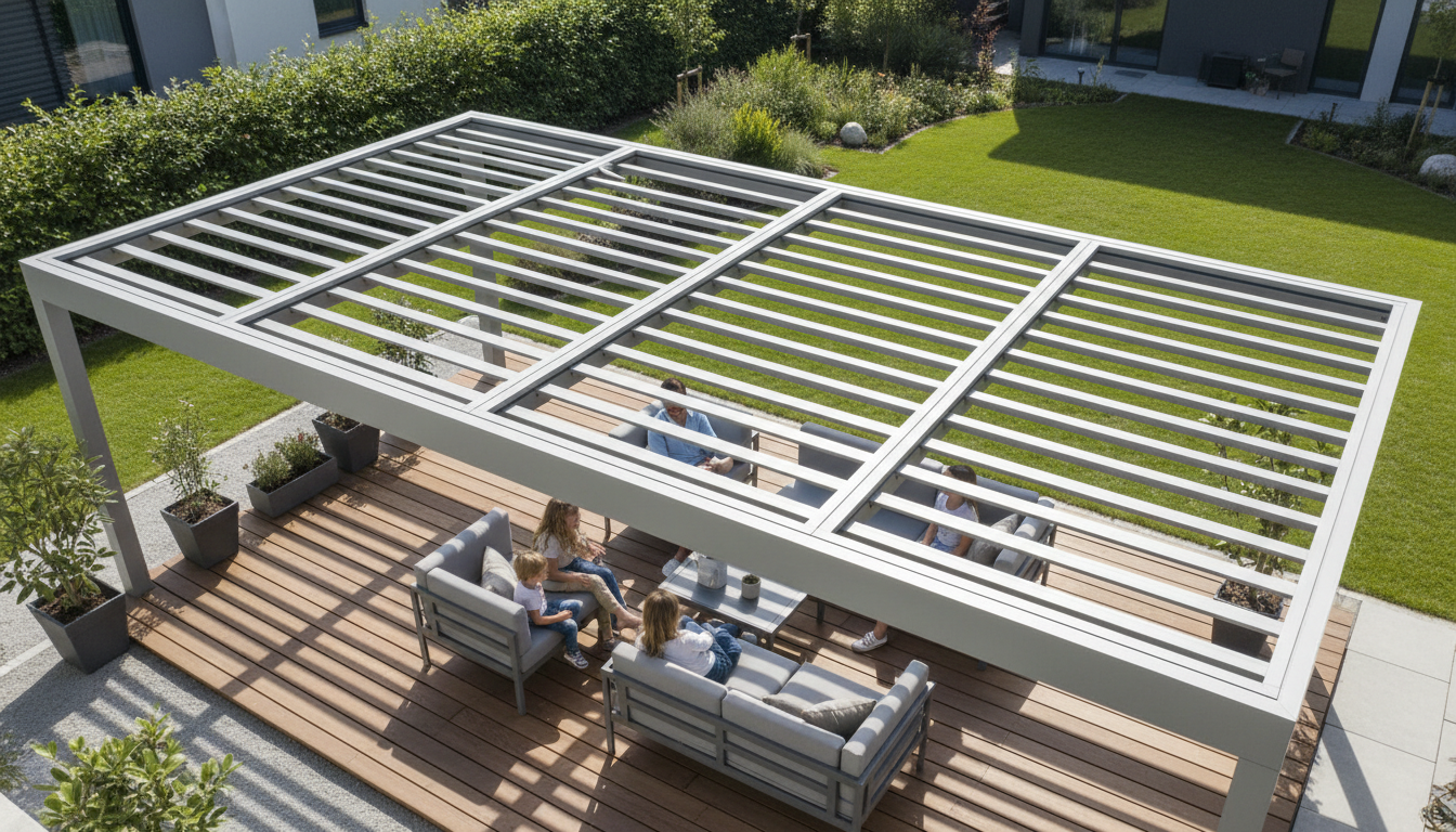 shaded patio