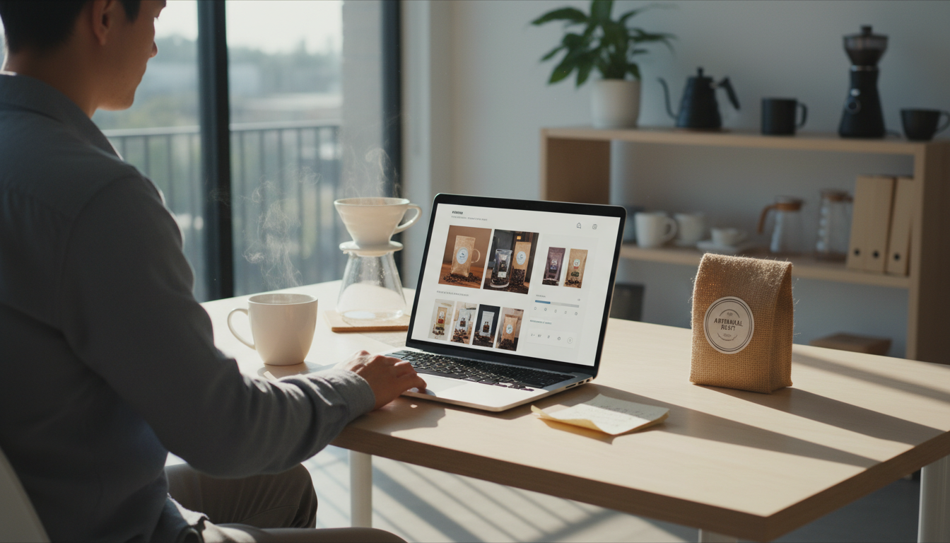 online coffee shopping