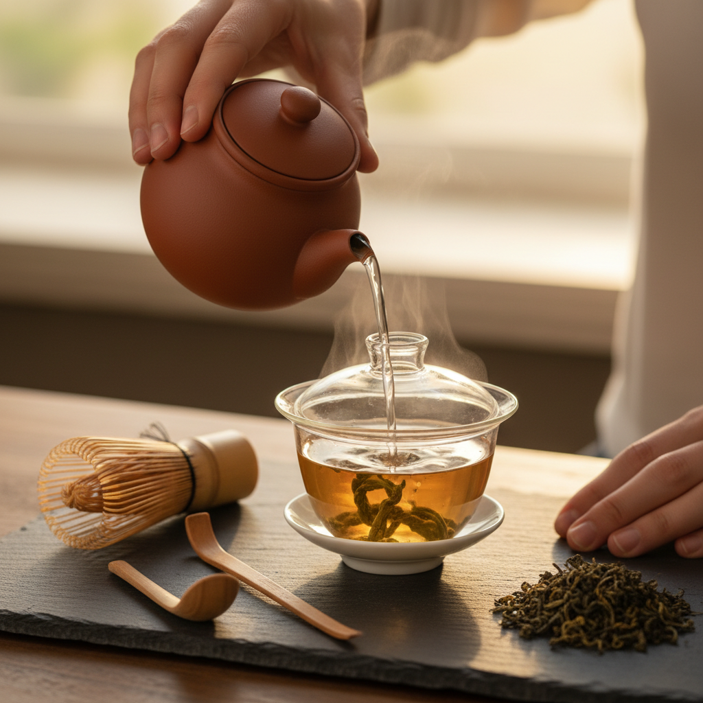 tea master preparing