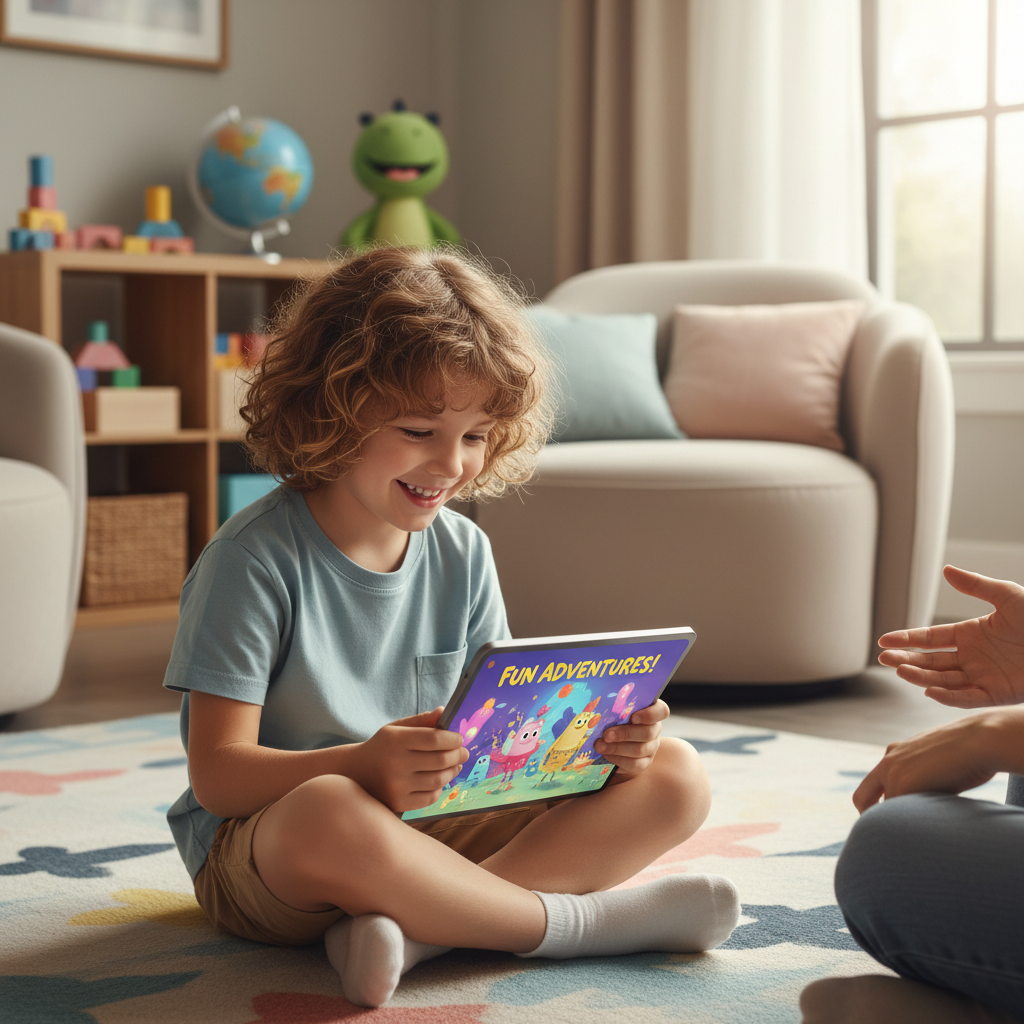 happy child learning