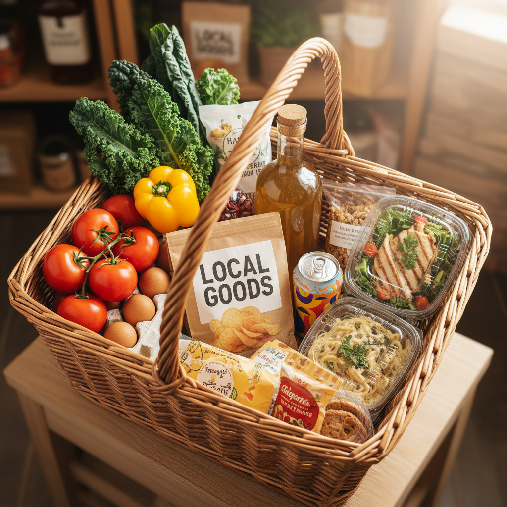 variety of groceries