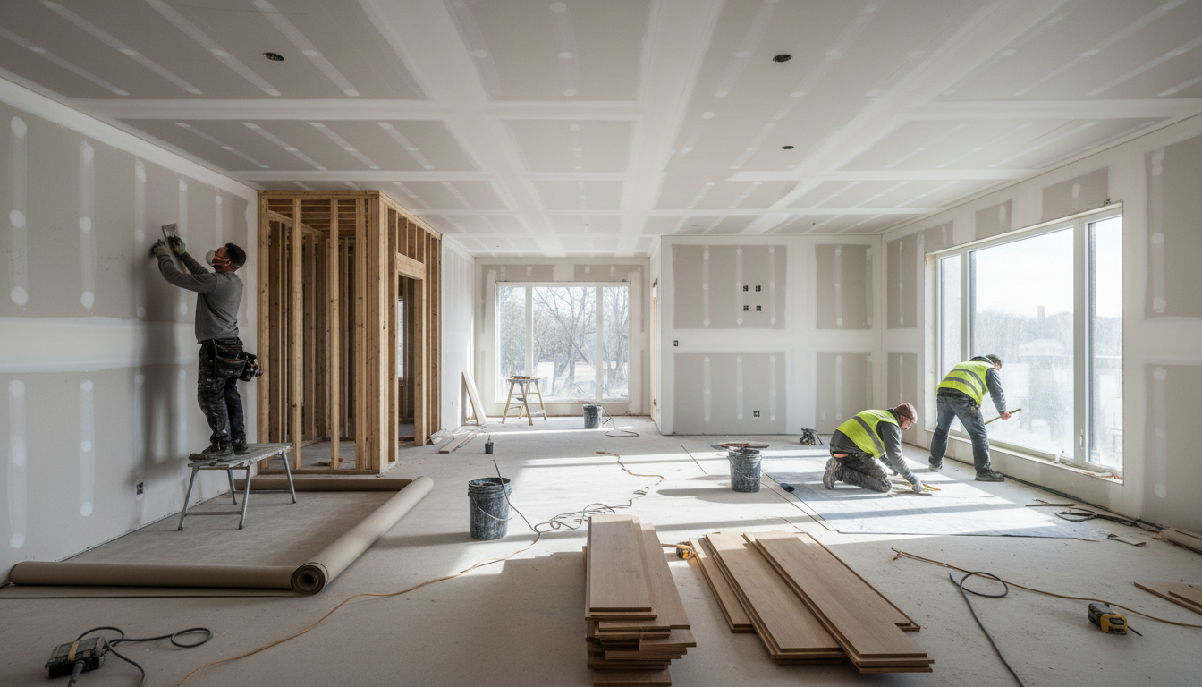 home renovation progress