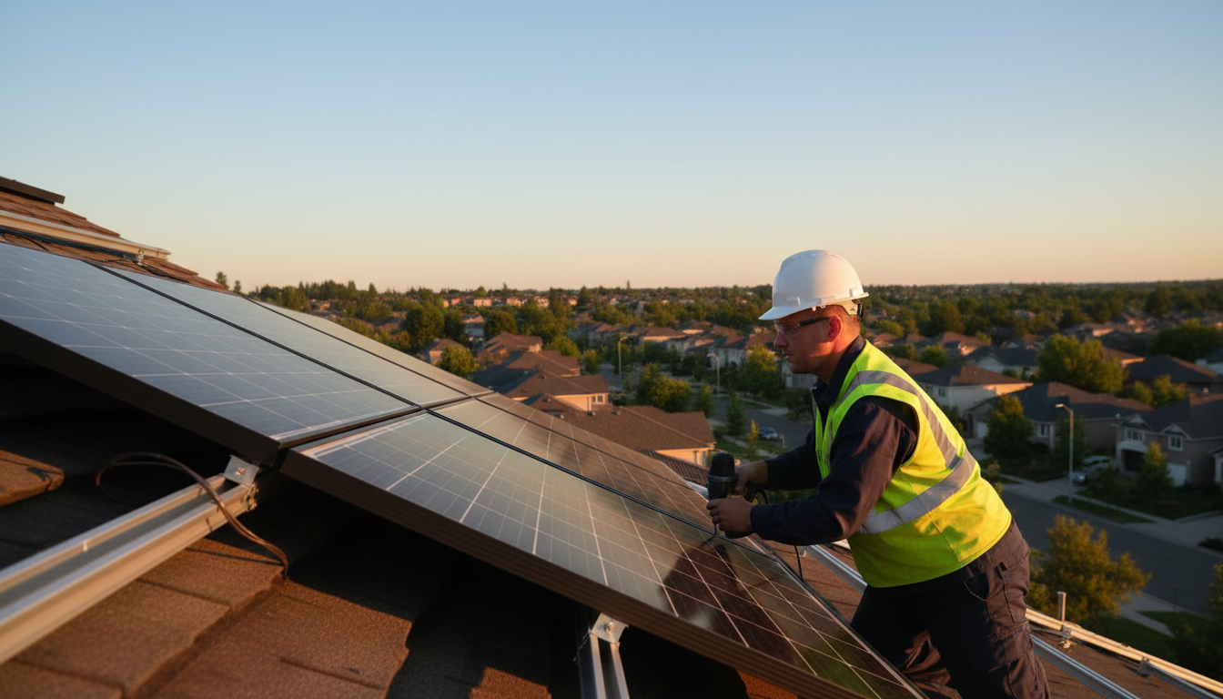 home solar installation