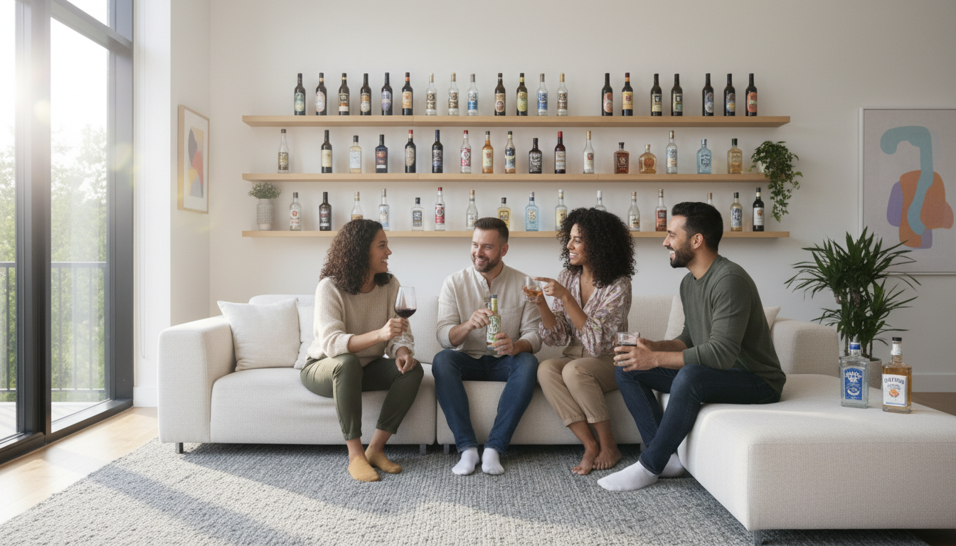 guests enjoying drinks
