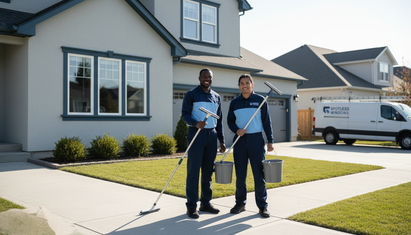 window cleaning team