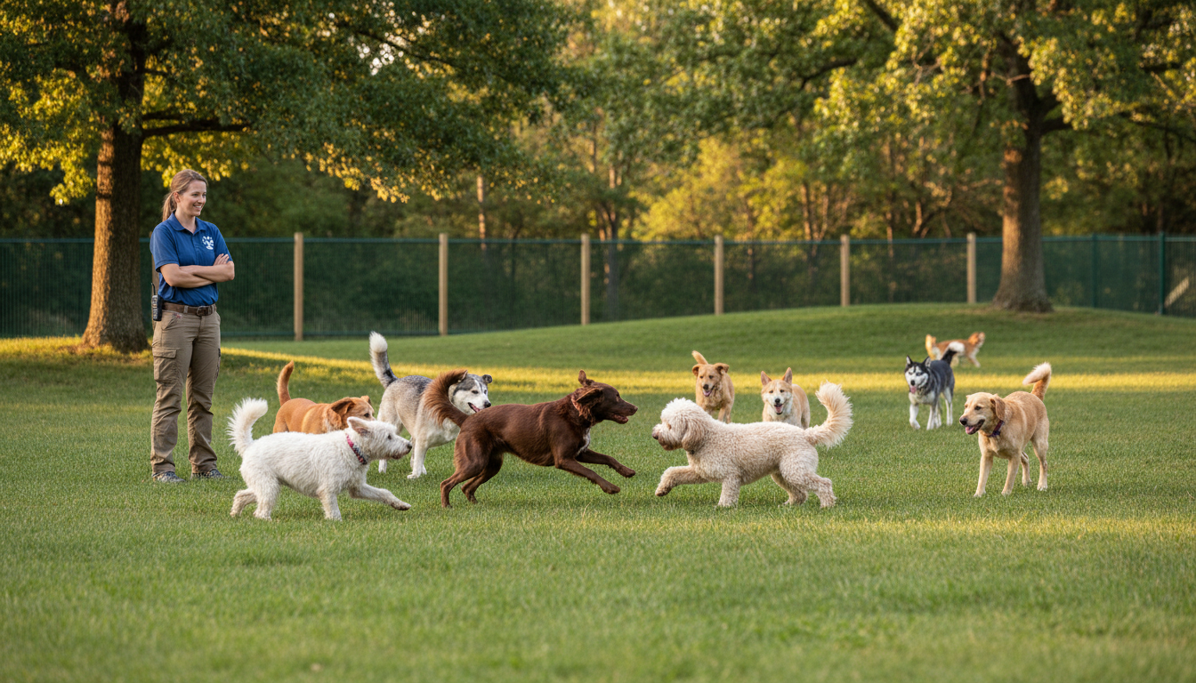 sunny dog park
