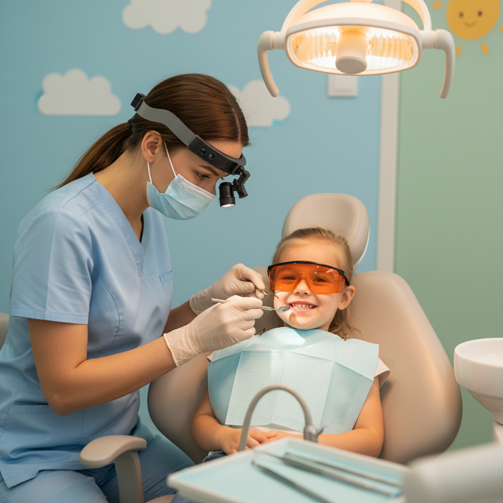 child orthodontic exam