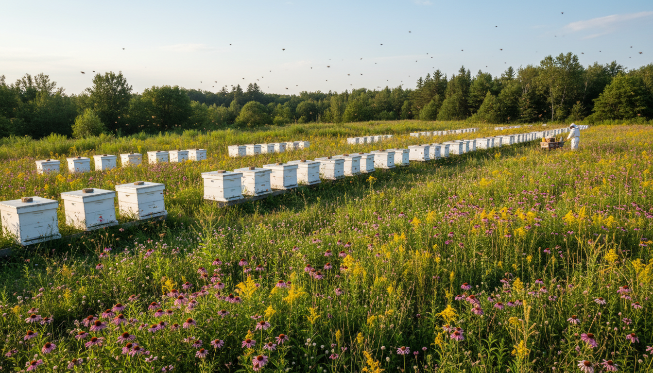 bees in nature