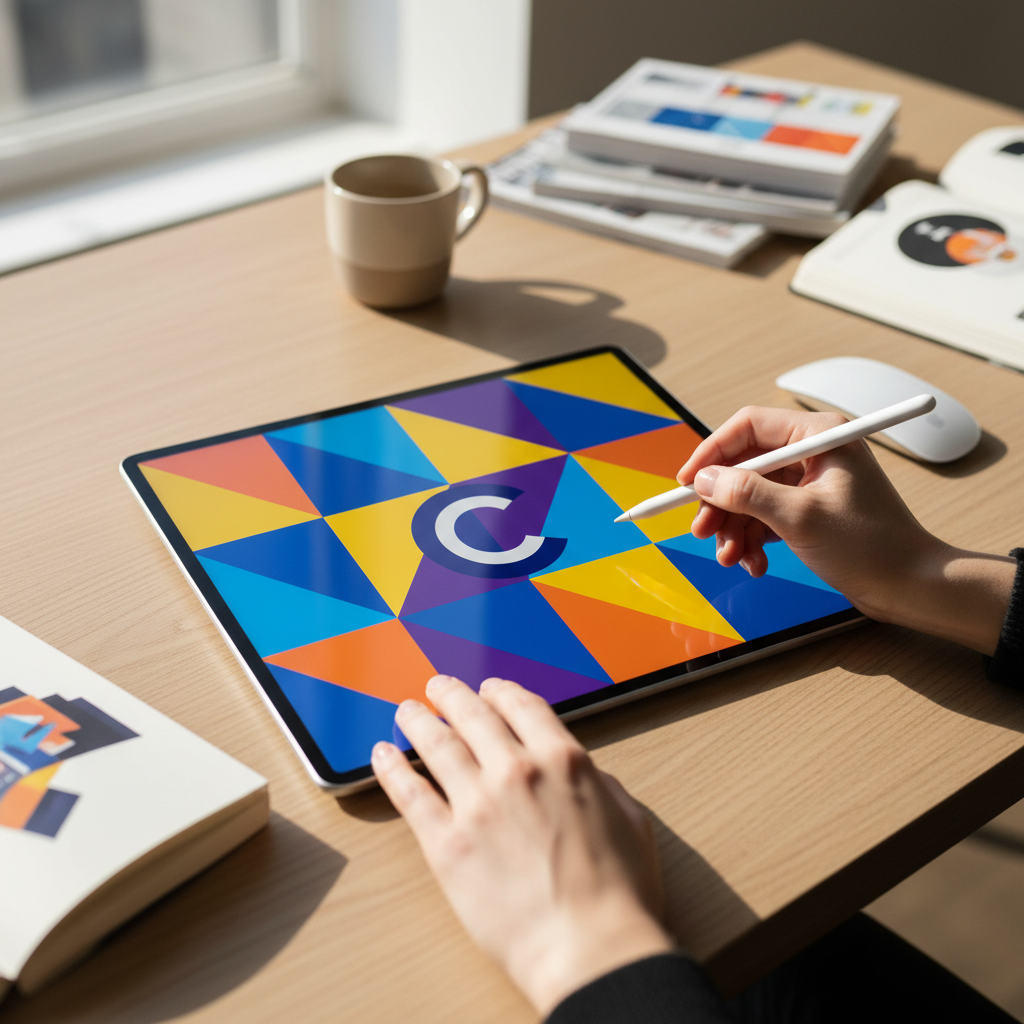 freelance designer working