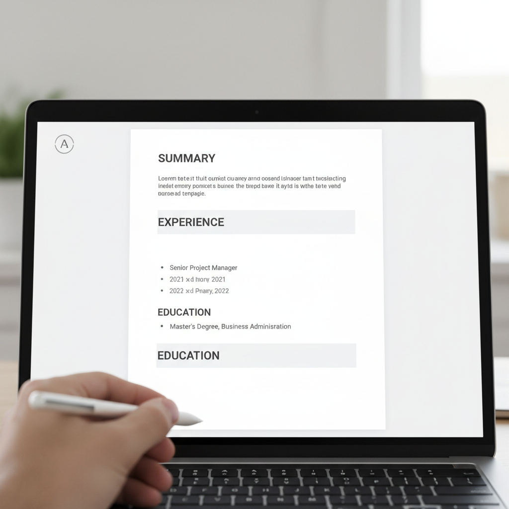 resume format
