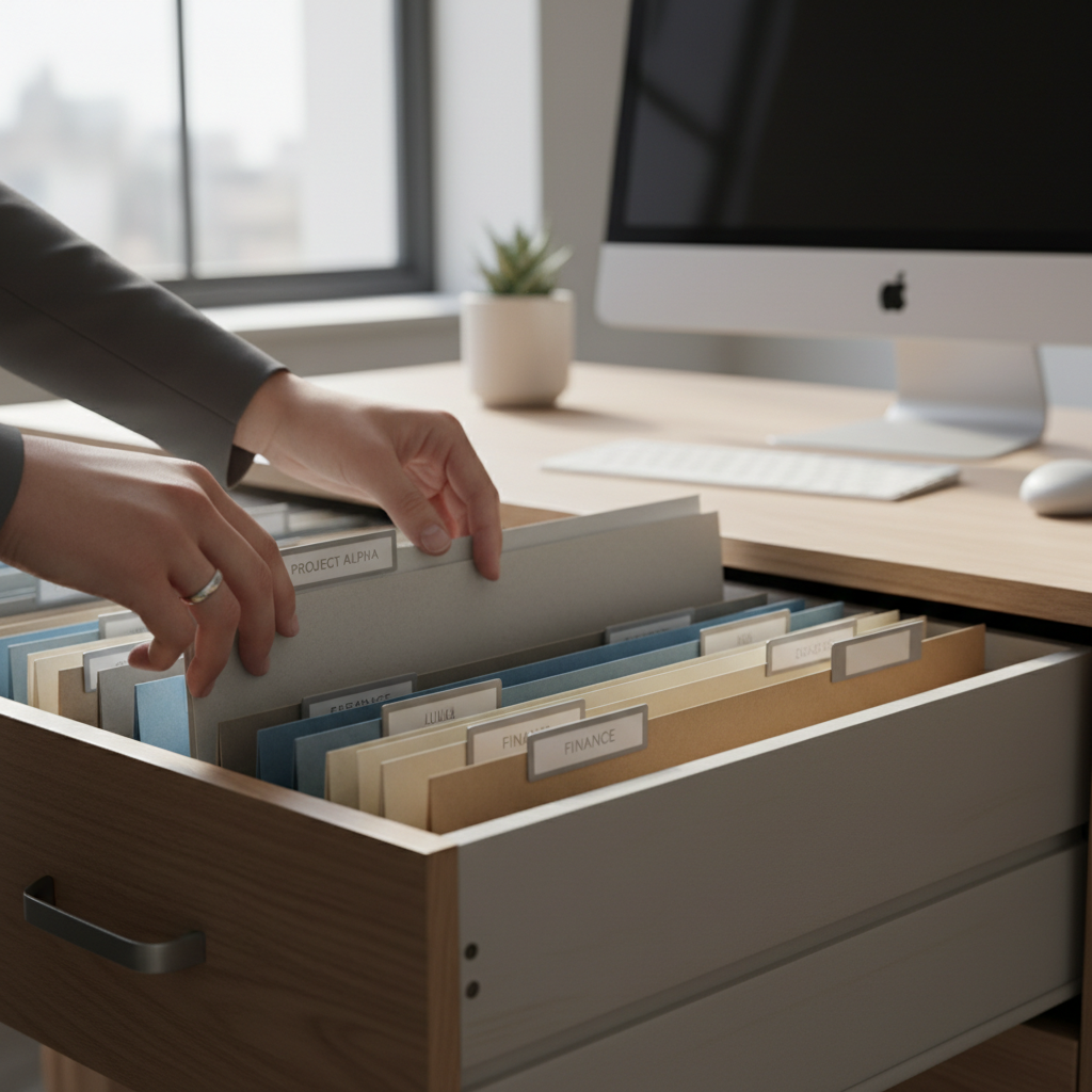 dusting office