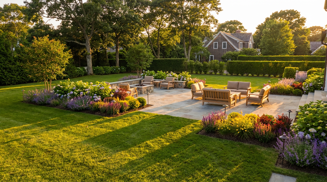 beautiful backyard