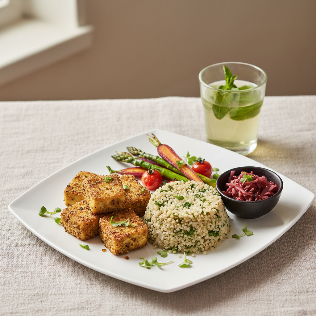 plated vegan dish