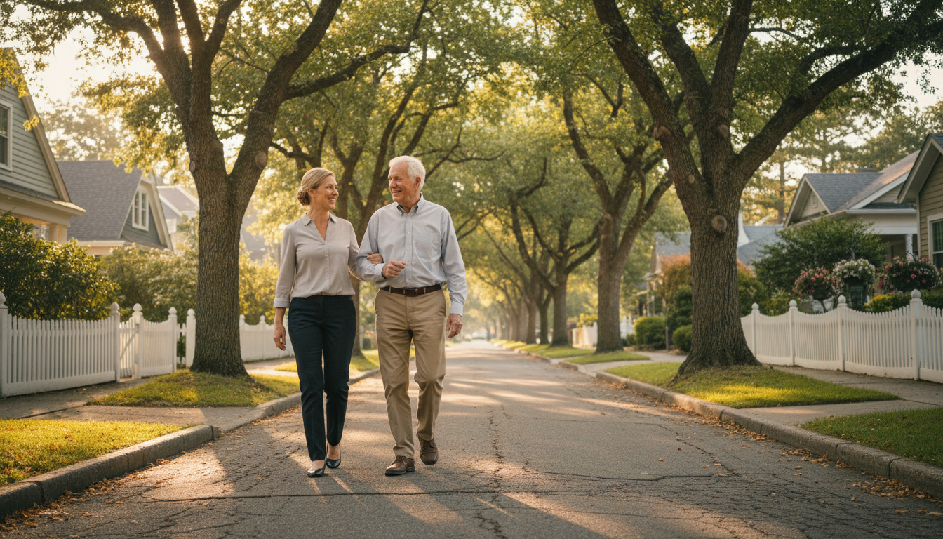 seniors walking