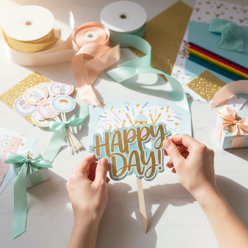 crafting party decor
