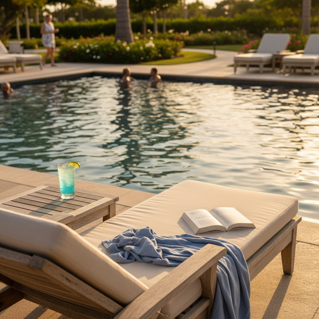 poolside relaxation