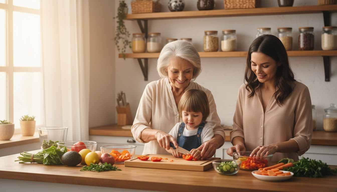 happy healthy family