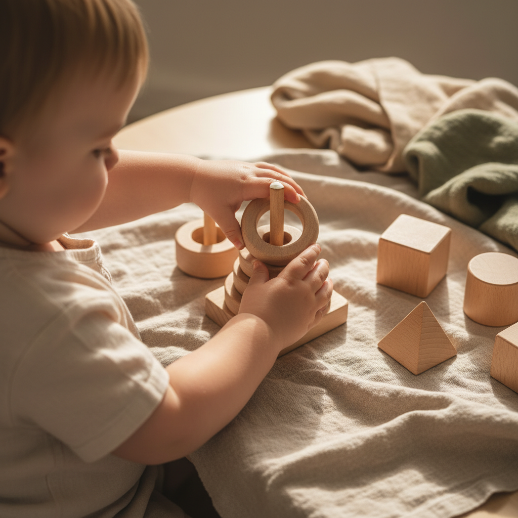 toddler playing