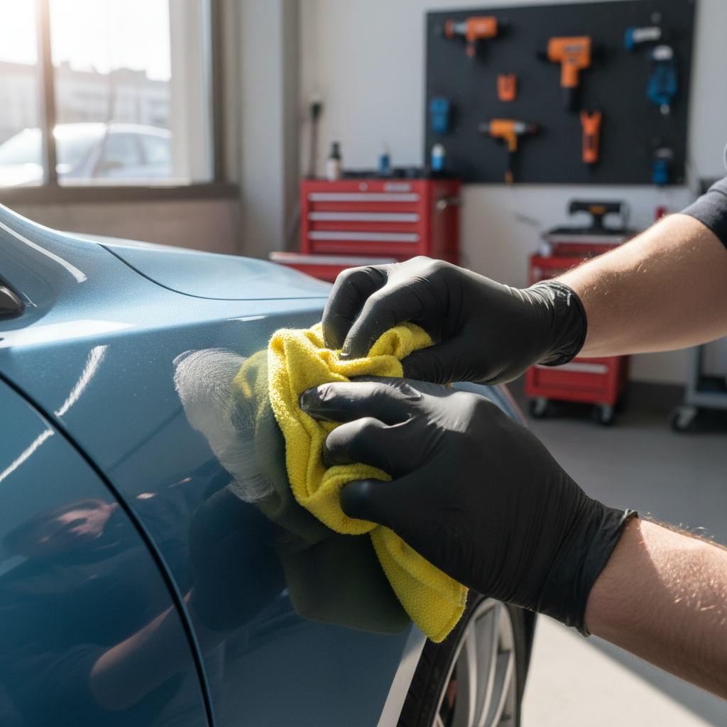 car scratch closeup