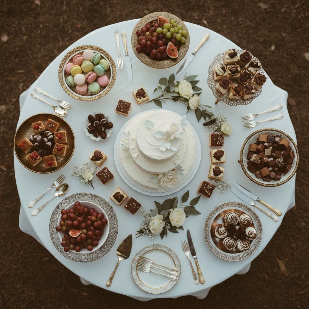 wedding dessert table