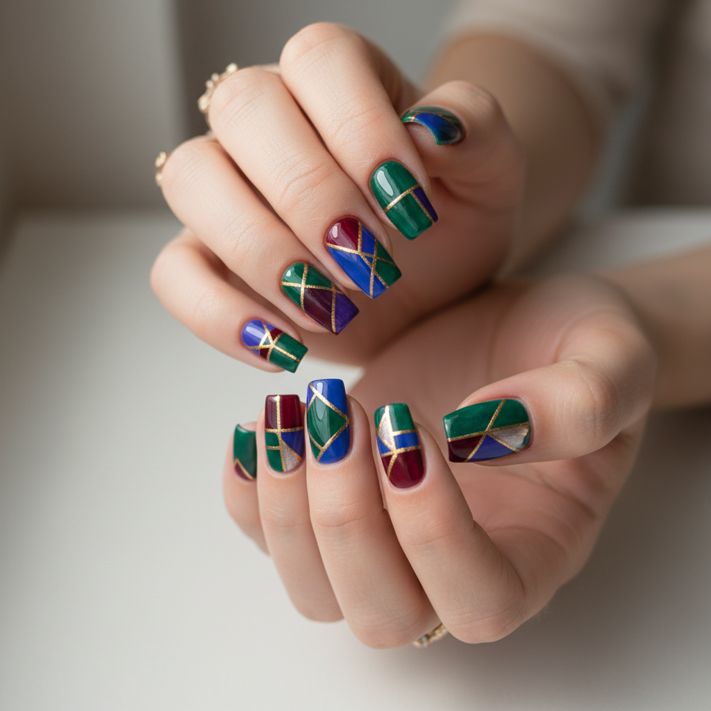 floral nail art
