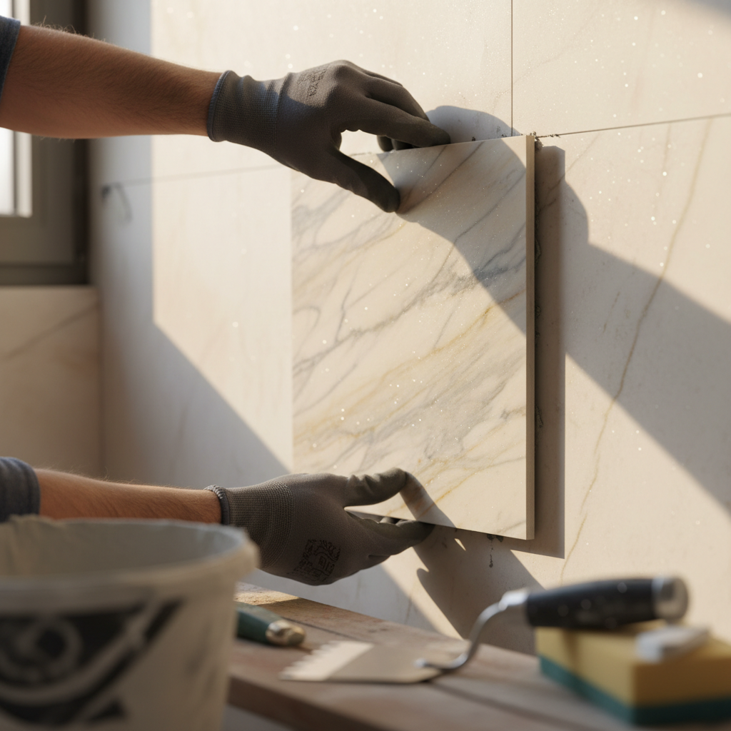 marble installation